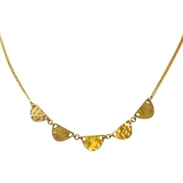 Swahili Coast Messing Halskette - HALF MOON CHOKER - Recycling Messingschmuck