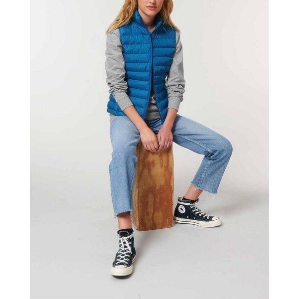 YTWOO Leichte sportliche Weste für Damen | komplett recycelt | Steppweste