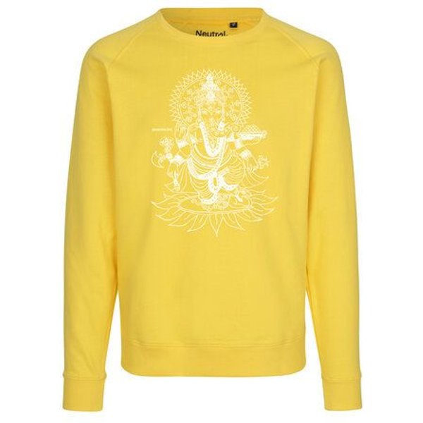 Peaces.bio - handbedruckte Biomode Bio Herren-Sweatshirt Ganesha