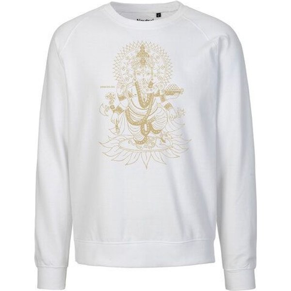 Peaces.bio - handbedruckte Biomode Bio Damen-Sweatshirt Loose Fit Ganesha