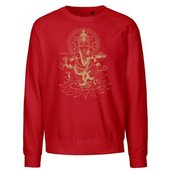 Peaces.bio - handbedruckte Biomode Bio Damen-Sweatshirt Loose Fit Ganesha