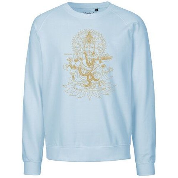 Peaces.bio - handbedruckte Biomode Bio Damen-Sweatshirt Loose Fit Ganesha