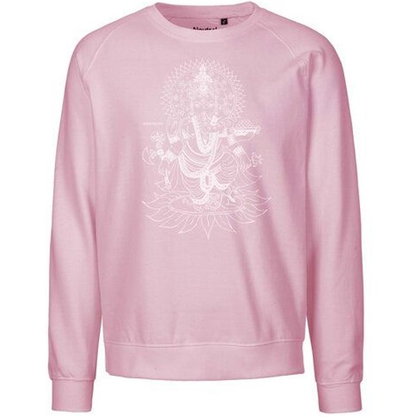 Peaces.bio - handbedruckte Biomode Bio Damen-Sweatshirt Loose Fit Ganesha