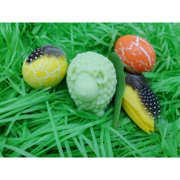 Kleine Auszeit Manufaktur Osterlämmchen / Pummelschäfchen - Naturseife, vegan, palmölfrei & plastikfrei
