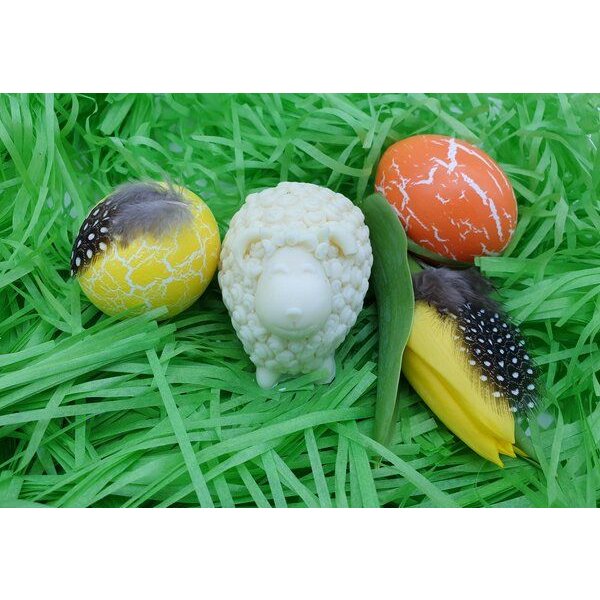 Kleine Auszeit Manufaktur Osterlämmchen / Pummelschäfchen - Naturseife, vegan, palmölfrei & plastikfrei