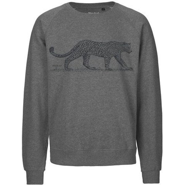 Peaces.bio - handbedruckte Biomode Bio Herren-Sweatshirt Leopard