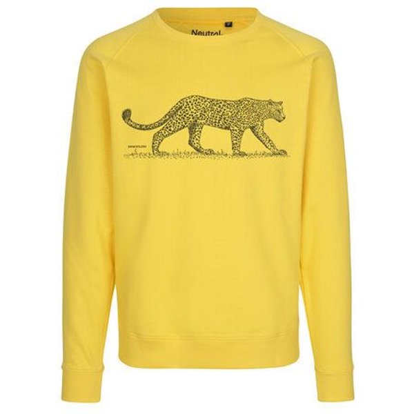 Peaces.bio - handbedruckte Biomode Bio Herren-Sweatshirt Leopard