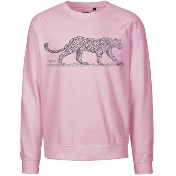 Peaces.bio - handbedruckte Biomode Bio Herren-Sweatshirt Leopard