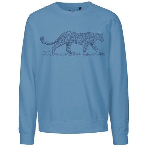 Peaces.bio - handbedruckte Biomode Bio Damen Sweatshirt Loose Fit Leopard