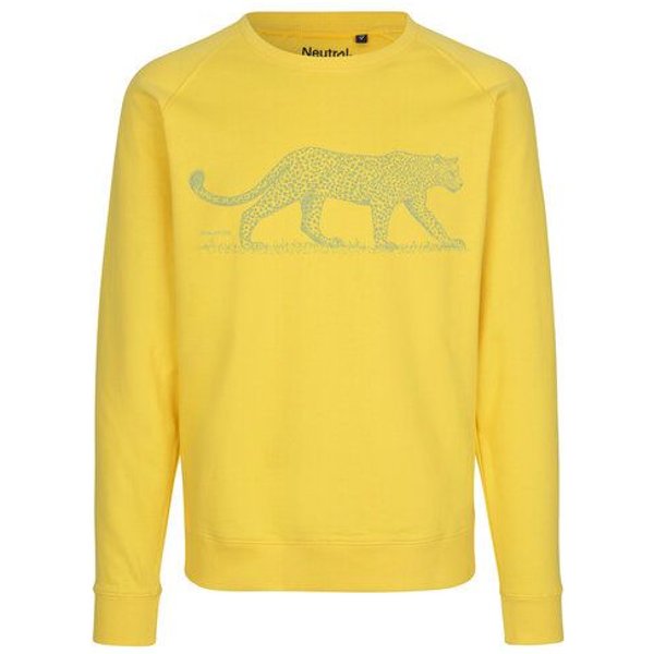 Peaces.bio - handbedruckte Biomode Bio Damen Sweatshirt Loose Fit Leopard