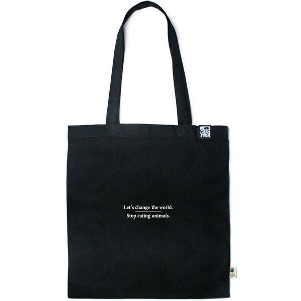 GARY MASH Baumwolltasche mit Veggie Vegan Spruch aus Biobaumwolle