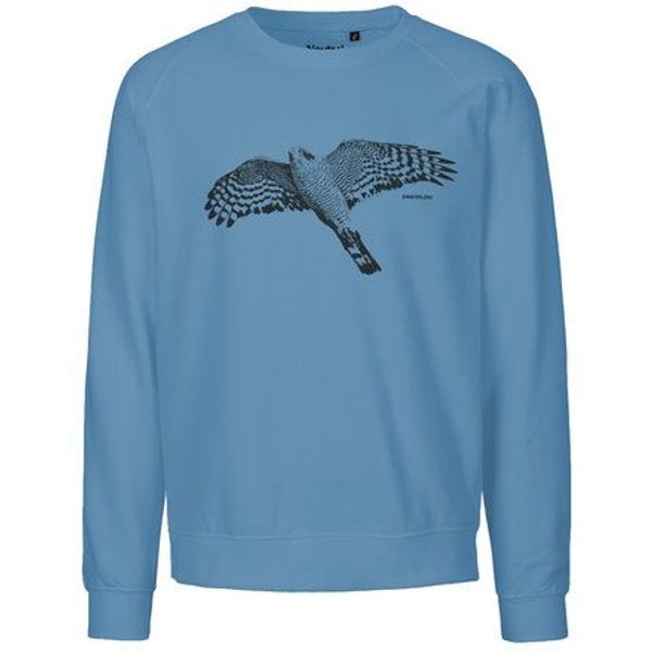 Peaces.bio - handbedruckte Biomode Bio Herren-Sweatshirt Sperber
