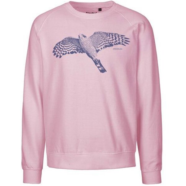 Peaces.bio - handbedruckte Biomode Bio Herren-Sweatshirt Sperber