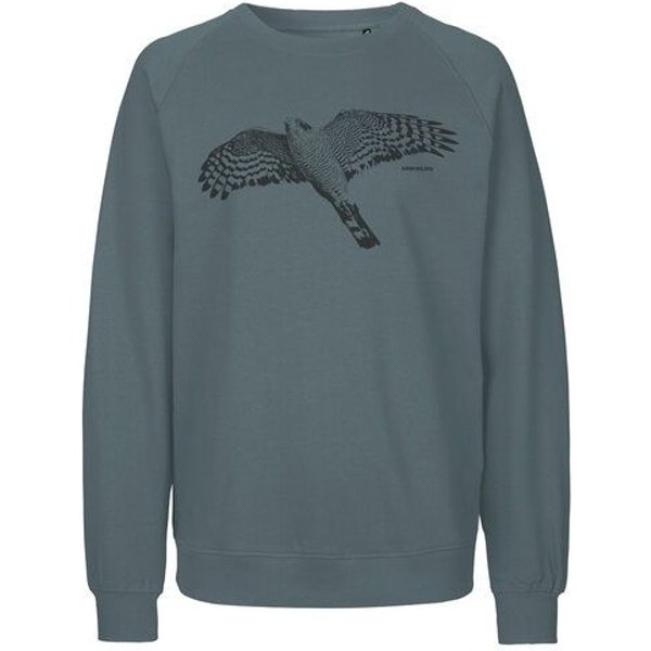 Peaces.bio - handbedruckte Biomode Bio Herren-Sweatshirt Sperber