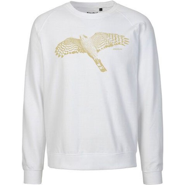 Peaces.bio - handbedruckte Biomode Bio Damen-Sweatshirt Loose Fit Sperber