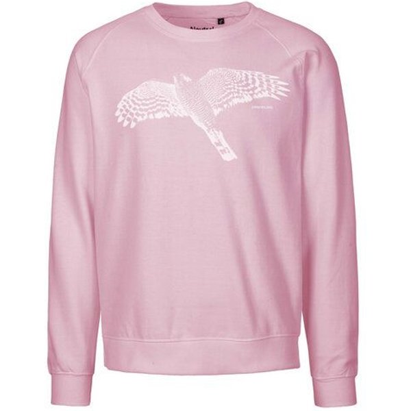 Peaces.bio - handbedruckte Biomode Bio Damen-Sweatshirt Loose Fit Sperber