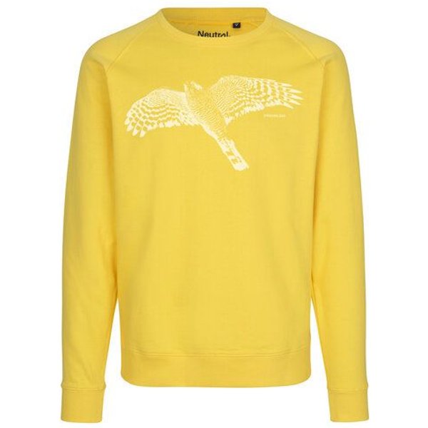 Peaces.bio - handbedruckte Biomode Bio Damen-Sweatshirt Loose Fit Sperber