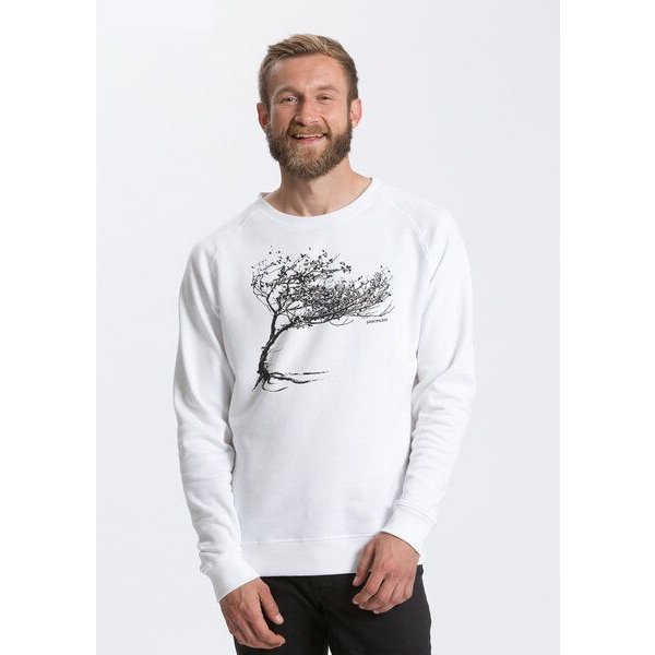 Peaces.bio - handbedruckte Biomode Bio Herren-Sweatshirt Windy Tree