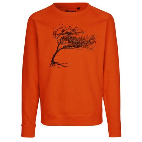 Peaces.bio - handbedruckte Biomode Bio Herren-Sweatshirt Windy Tree