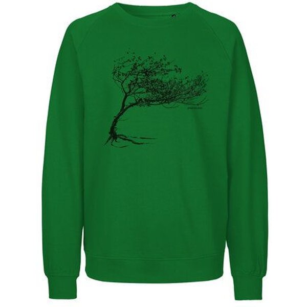 Peaces.bio - handbedruckte Biomode Bio Herren-Sweatshirt Windy Tree