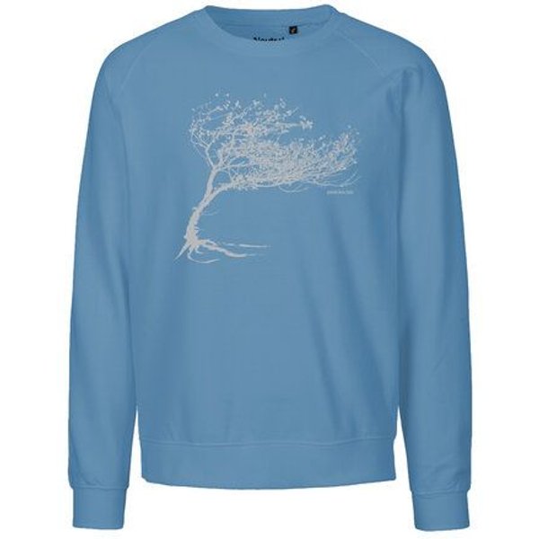 Peaces.bio - handbedruckte Biomode Bio Herren-Sweatshirt Windy Tree