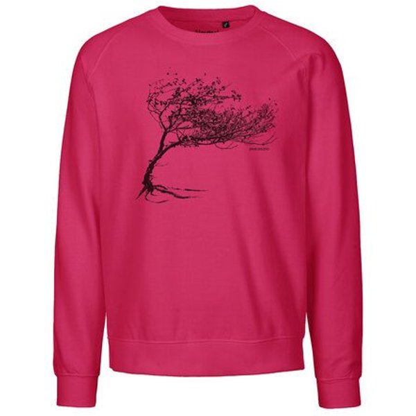 Peaces.bio - handbedruckte Biomode Bio Herren-Sweatshirt Windy Tree