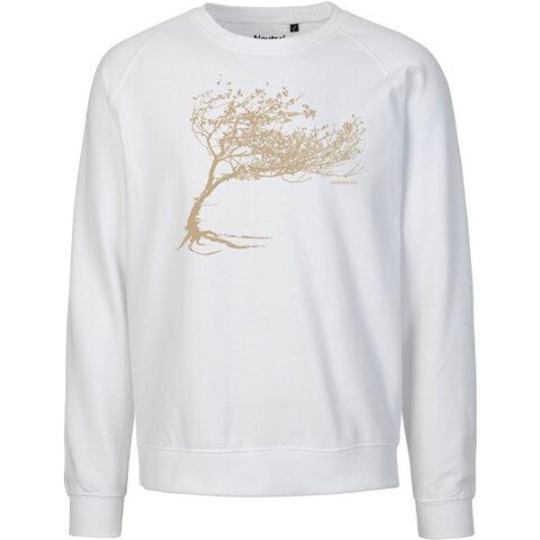 Peaces.bio - handbedruckte Biomode Bio Damen-Sweatshirt Loose Fit Windy Tree