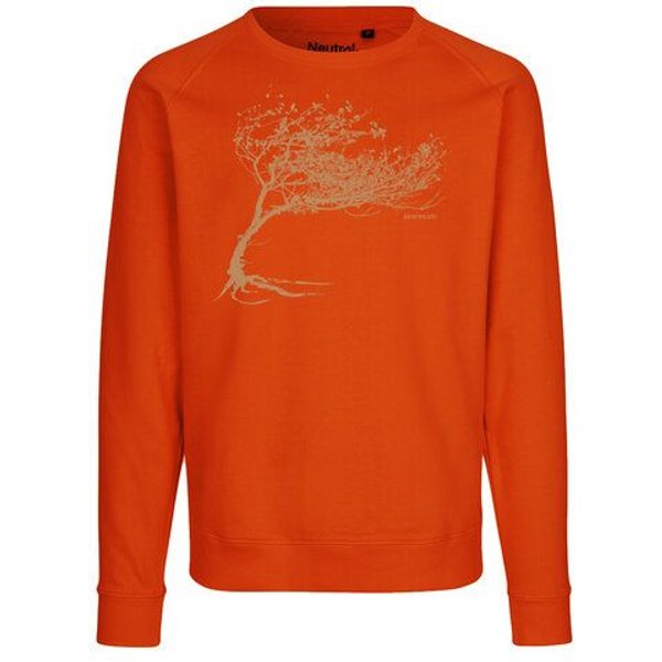 Peaces.bio - handbedruckte Biomode Bio Damen-Sweatshirt Loose Fit Windy Tree