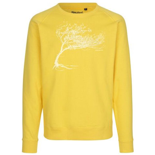 Peaces.bio - handbedruckte Biomode Bio Damen-Sweatshirt Loose Fit Windy Tree
