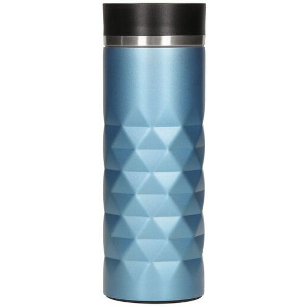 elasto Premium Edelstahl Thermobecher Diamond - 450 ml - auslaufsicherer Verschluss