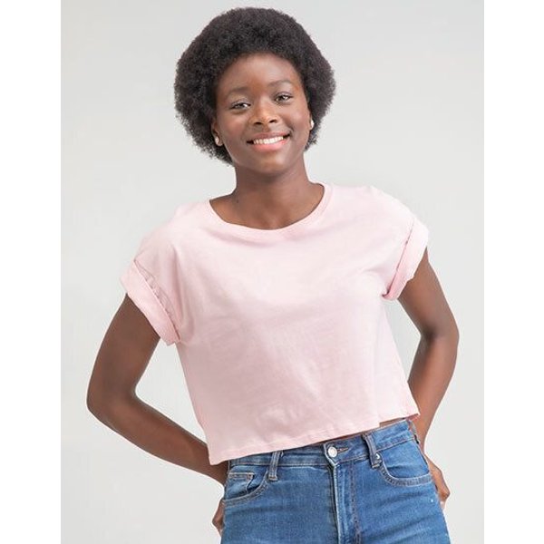 Mantis Damen T-Shirt Cropped Bauchfrei kurz