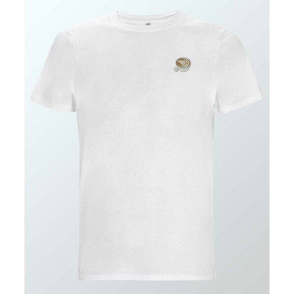 Coffee Fashion Flat White | Besticktes Organic Bio Baumwoll T-Shirt