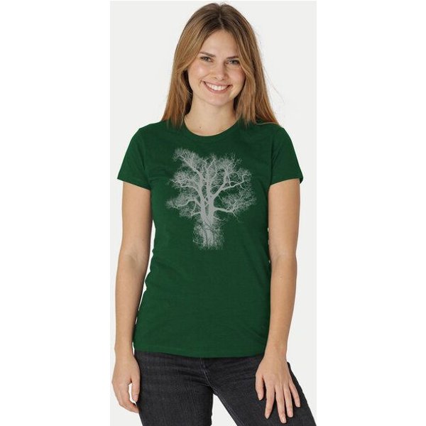 Peaces.bio - handbedruckte Biomode Damen Biobaumwoll T-Shirt Chestnut