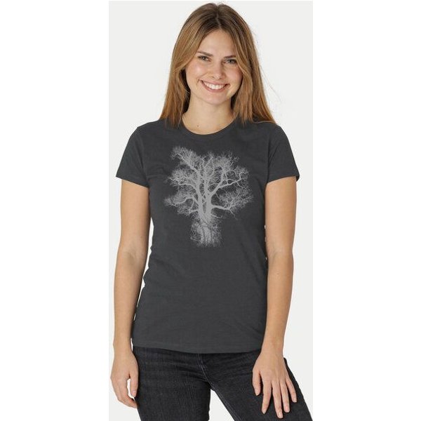 Peaces.bio - handbedruckte Biomode Damen Biobaumwoll T-Shirt Chestnut
