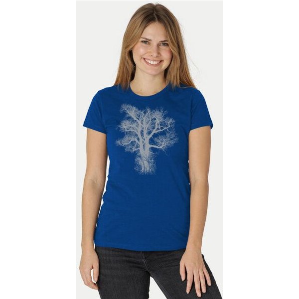 Peaces.bio - handbedruckte Biomode Damen Biobaumwoll T-Shirt Chestnut