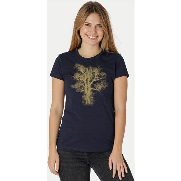 Peaces.bio - handbedruckte Biomode Damen Biobaumwoll T-Shirt Chestnut