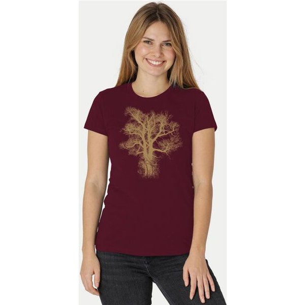 Peaces.bio - handbedruckte Biomode Damen Biobaumwoll T-Shirt Chestnut