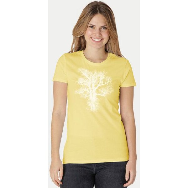 Peaces.bio - handbedruckte Biomode Damen Biobaumwoll T-Shirt Chestnut