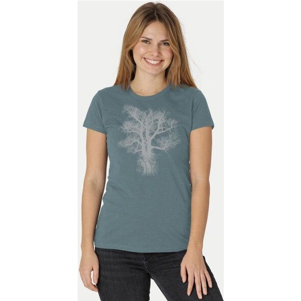 Peaces.bio - handbedruckte Biomode Damen Biobaumwoll T-Shirt Chestnut