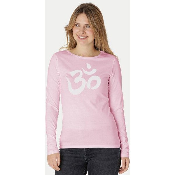 Peaces.bio - handbedruckte Biomode Bio-Damen-Langarmshirt "OM"