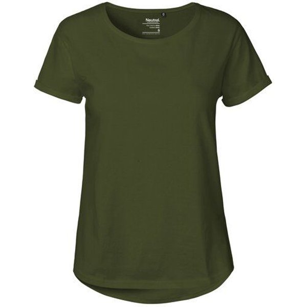 Neutral® Damen Roll Up Sleeve T-Shirt von Neutral Bio Baumwolle Rollärmel