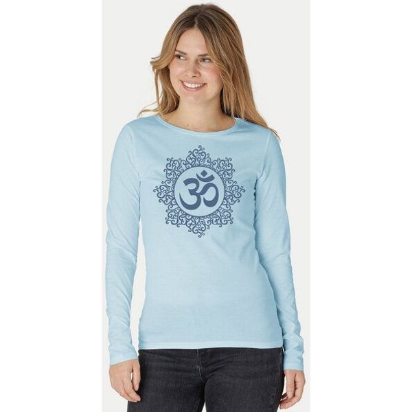 Peaces.bio - handbedruckte Biomode Bio-Damen-Langarmshirt classic OHM