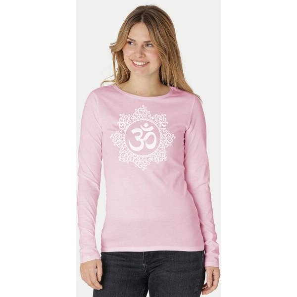 Peaces.bio - handbedruckte Biomode Bio-Damen-Langarmshirt classic OHM