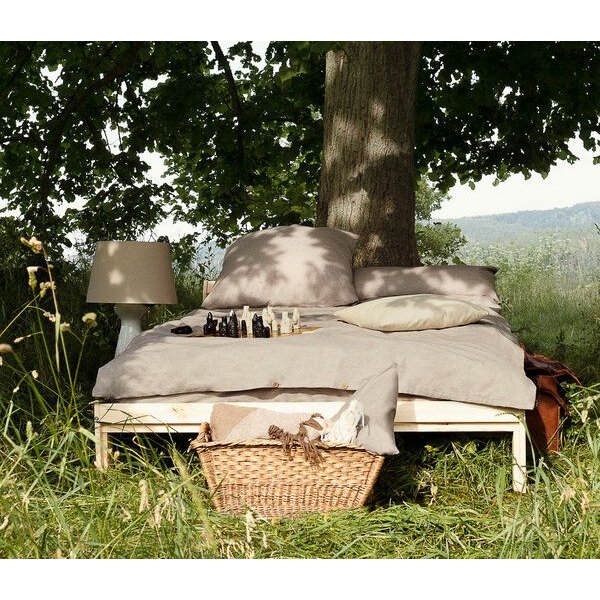 noca Terra, klimapositives Ökobettwäsche-Set aus 100% Biobaumwolle, Braun Melange