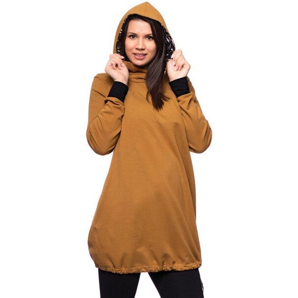 Milchshake FRIEDA kuschelweiches Umstands-Stillhoodiekleid aus Bio Baumwolle