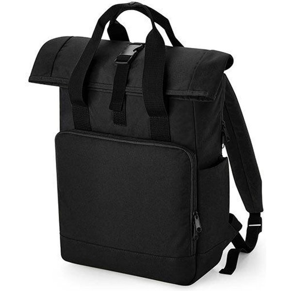 BagBase Recycled Twin Handle Roll-Top Backpack Rucksack und Handtasche in einem