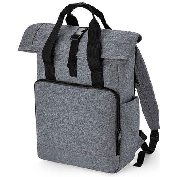 BagBase Recycled Twin Handle Roll-Top Backpack Rucksack und Handtasche in einem