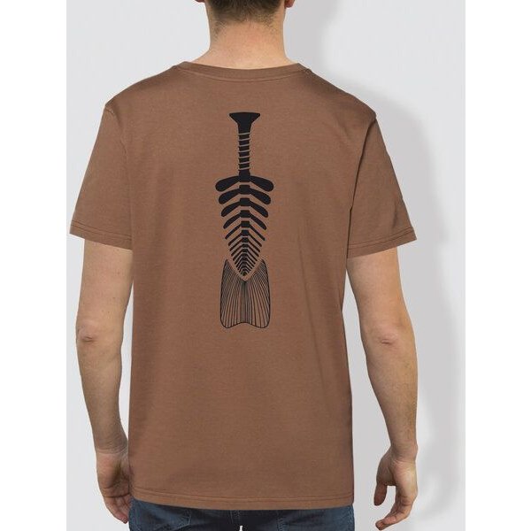 little kiwi Herren T-Shirt, "Windungen", Caramel