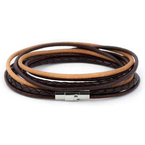 Simaru Echtleder- /Wickelarmband für Damen & Herren mit Magnetverschluss