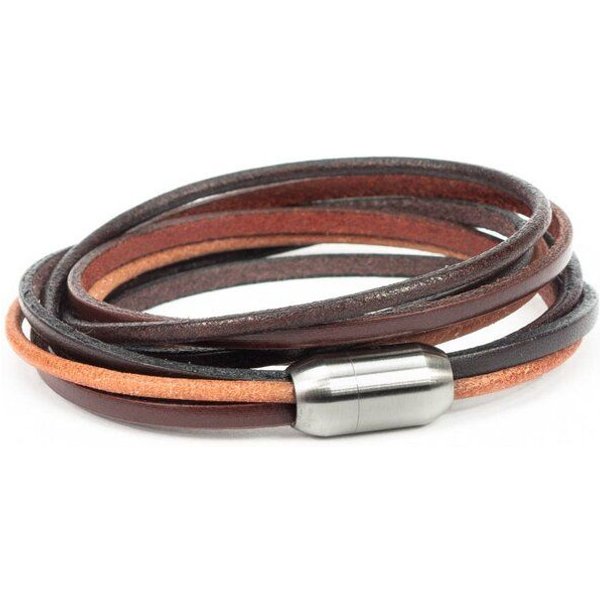Simaru Echtleder- /Wickelarmband für Damen & Herren mit Magnetverschluss